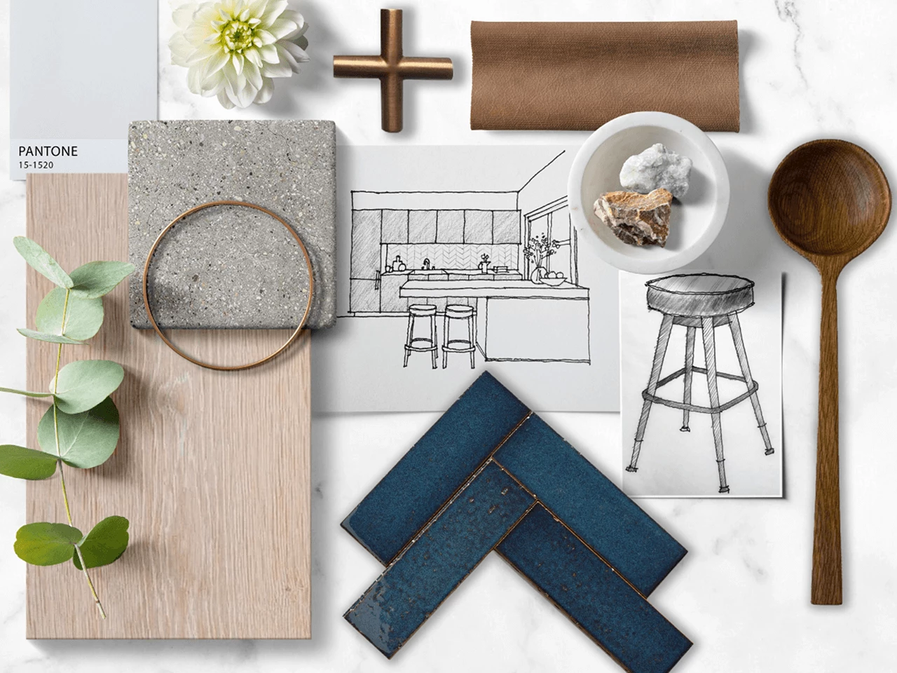 Keuken moodboard kleur