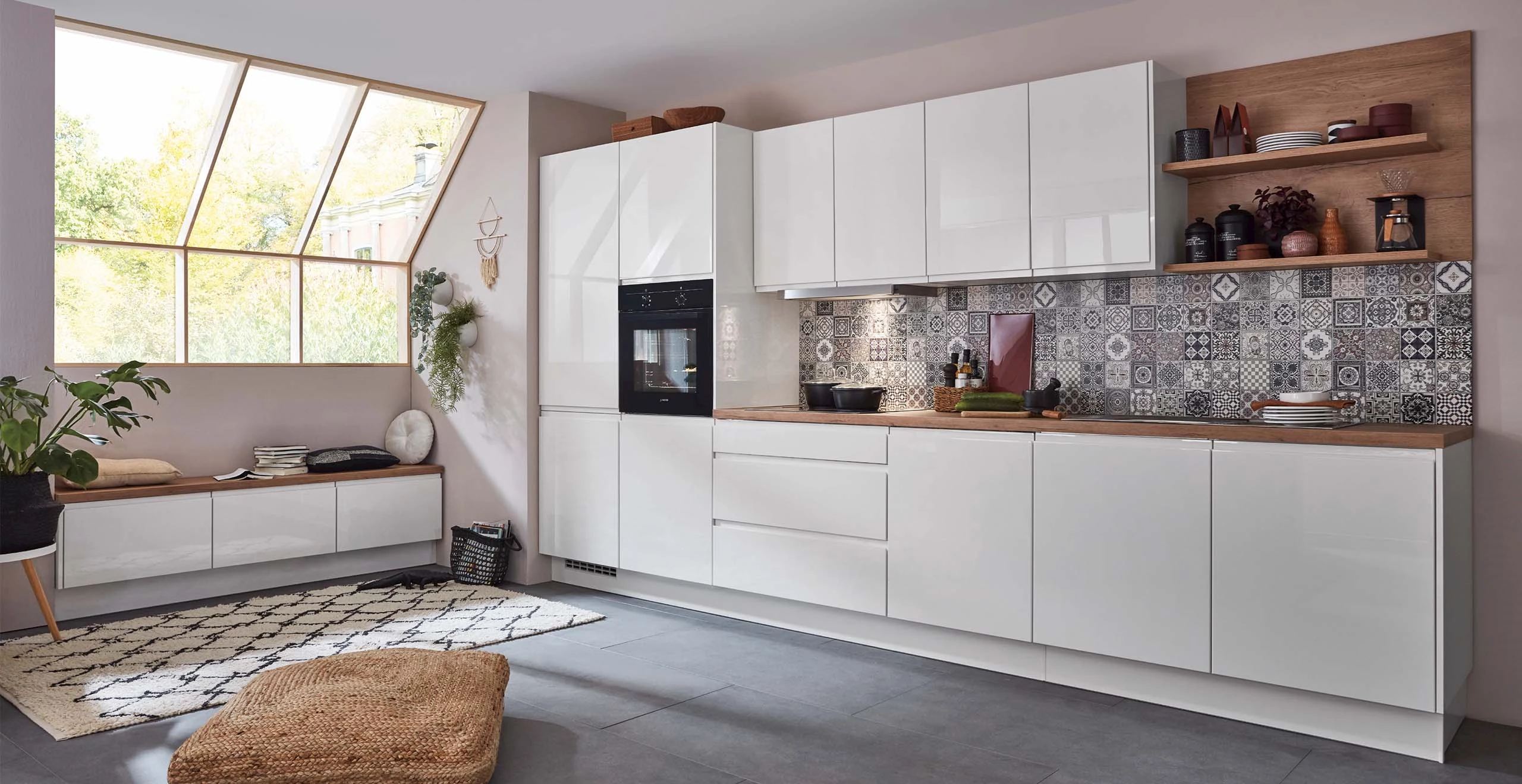 Hoogglans witte keukens