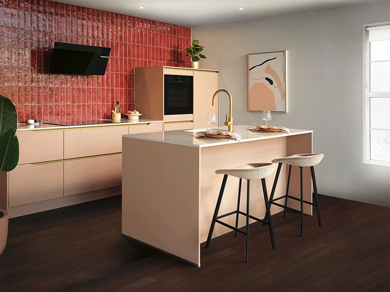 Parallel keuken met raam