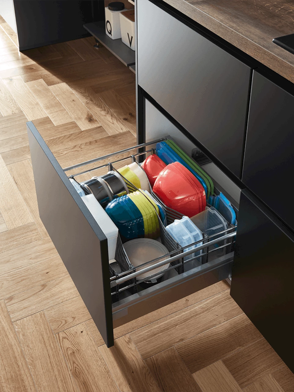 Indeling kasten keuken