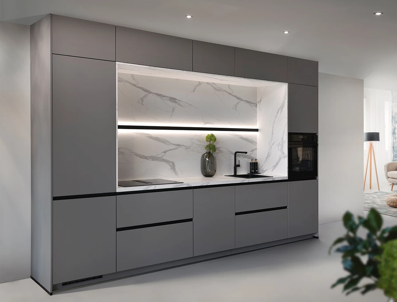 Complete keuken easytouch taupe