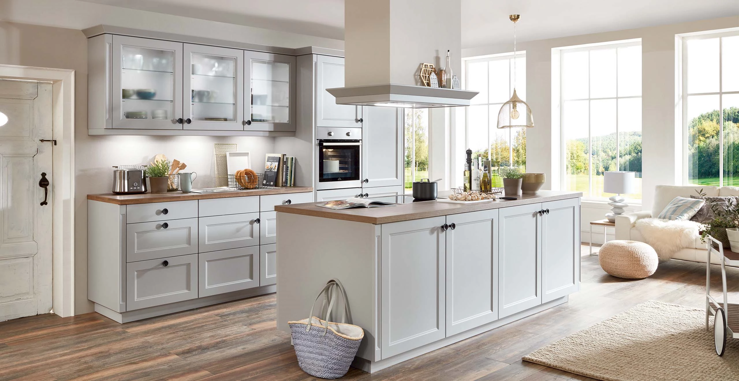 Landelijke keukens in taupe kleur