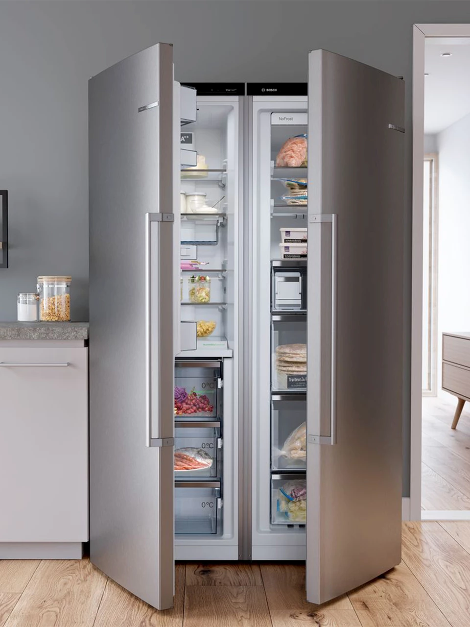 Friezer No-Frost zones