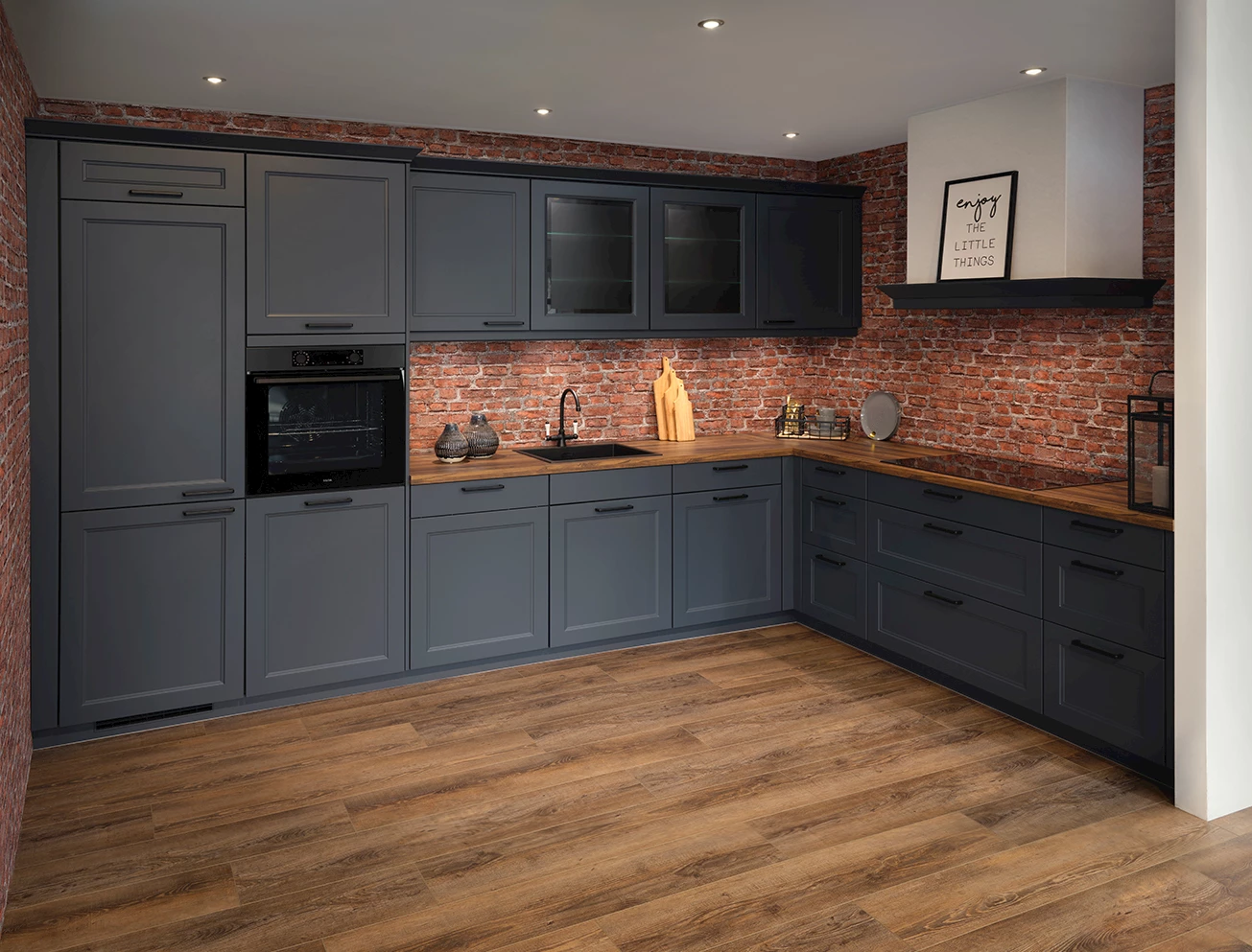 Landelijke houten keuken