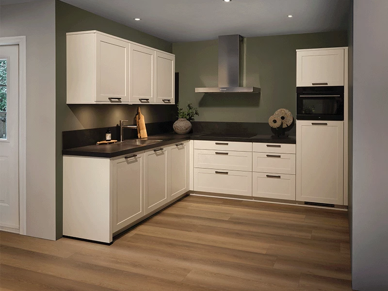 Nostalgische keuken wit