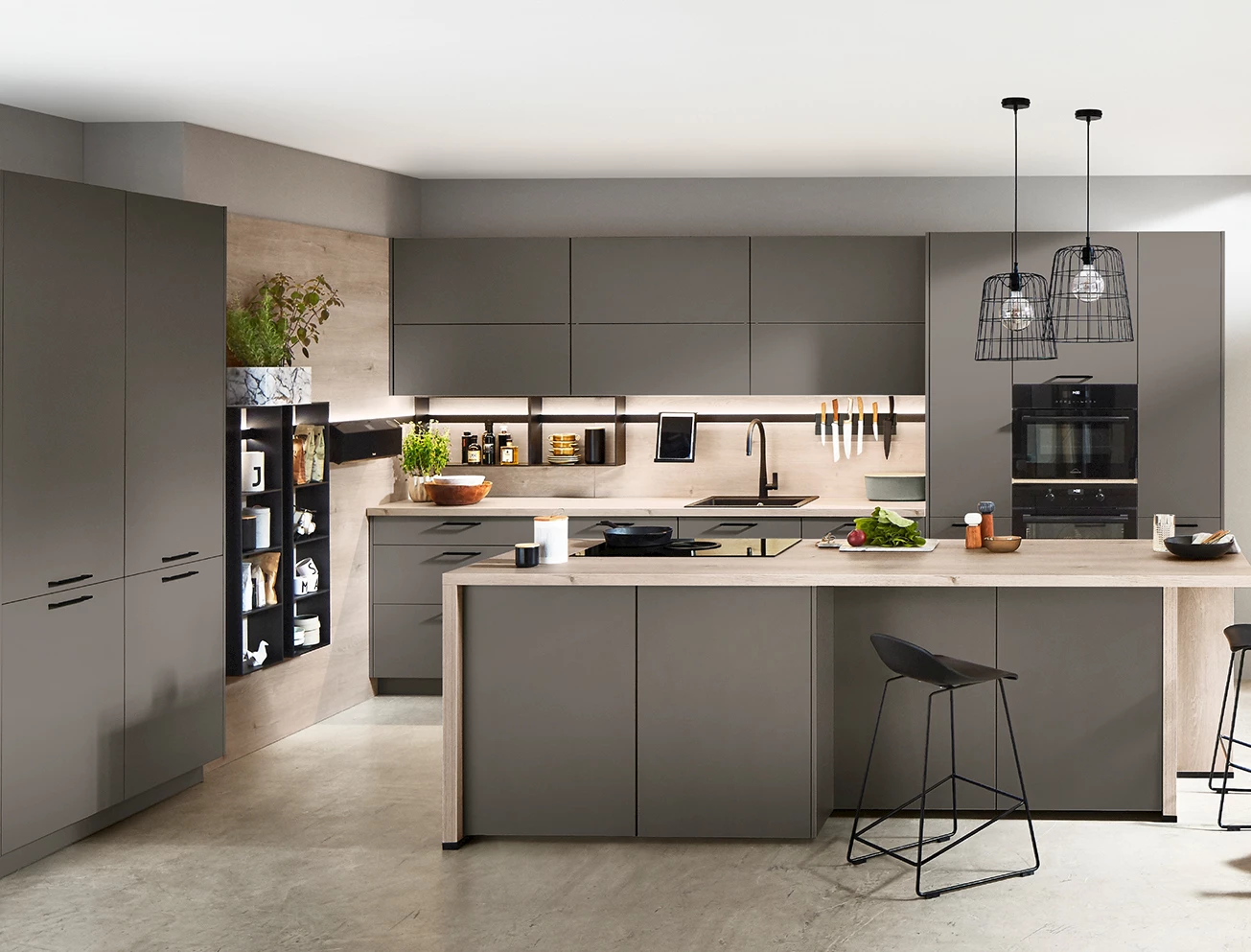 Taupe keuken landelijk