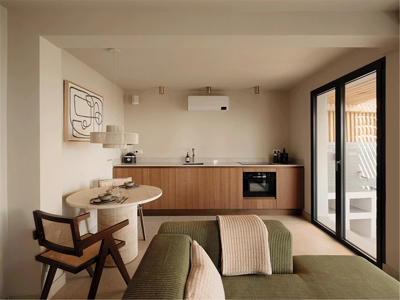 Warme Japandi keuken familie Drapers