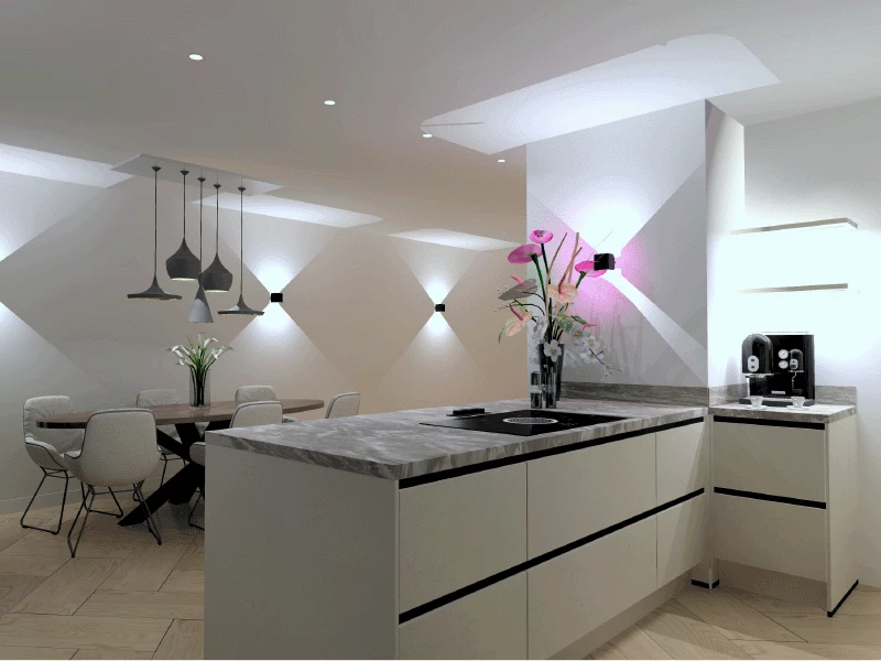 Ontwerp keuken in 3D