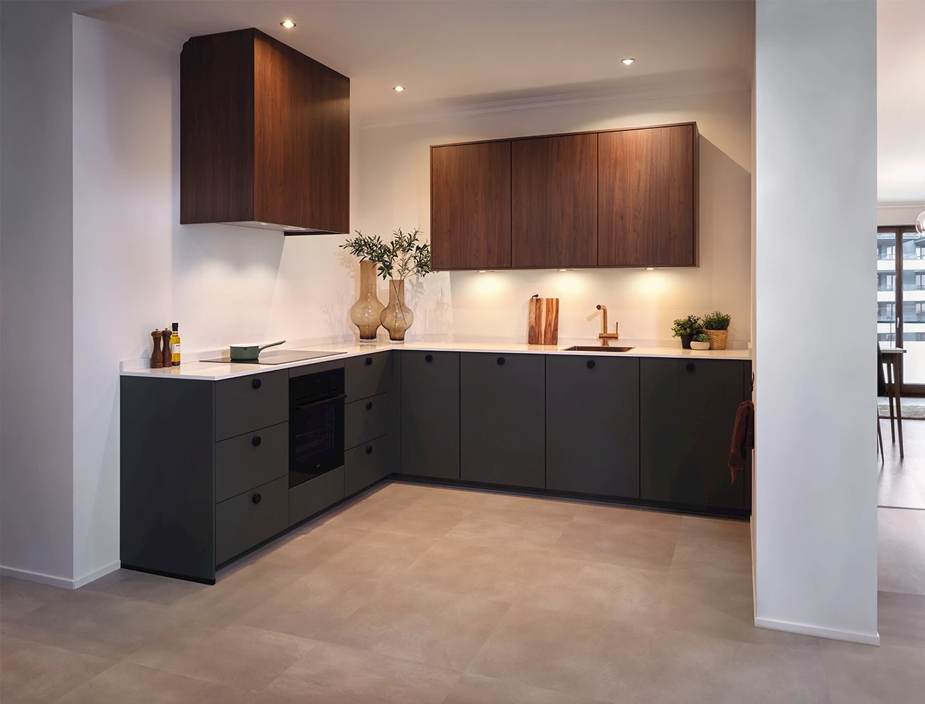 Kleine luxe keuken