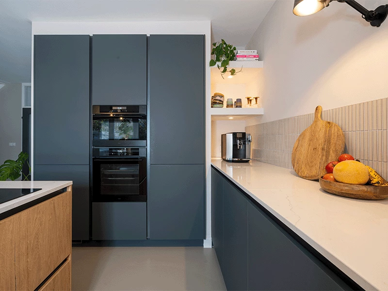 Landelijke groene keuken