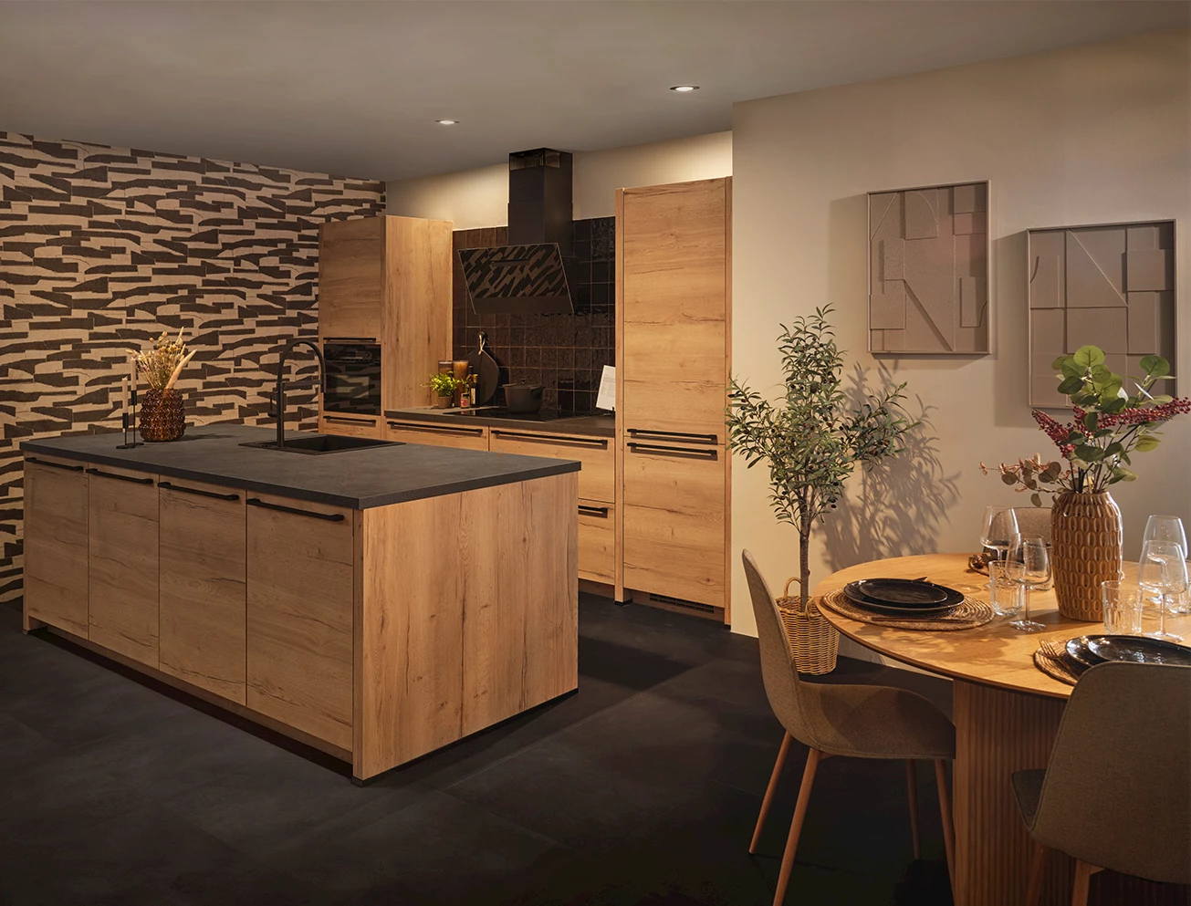 Landelijke goedkope keuken