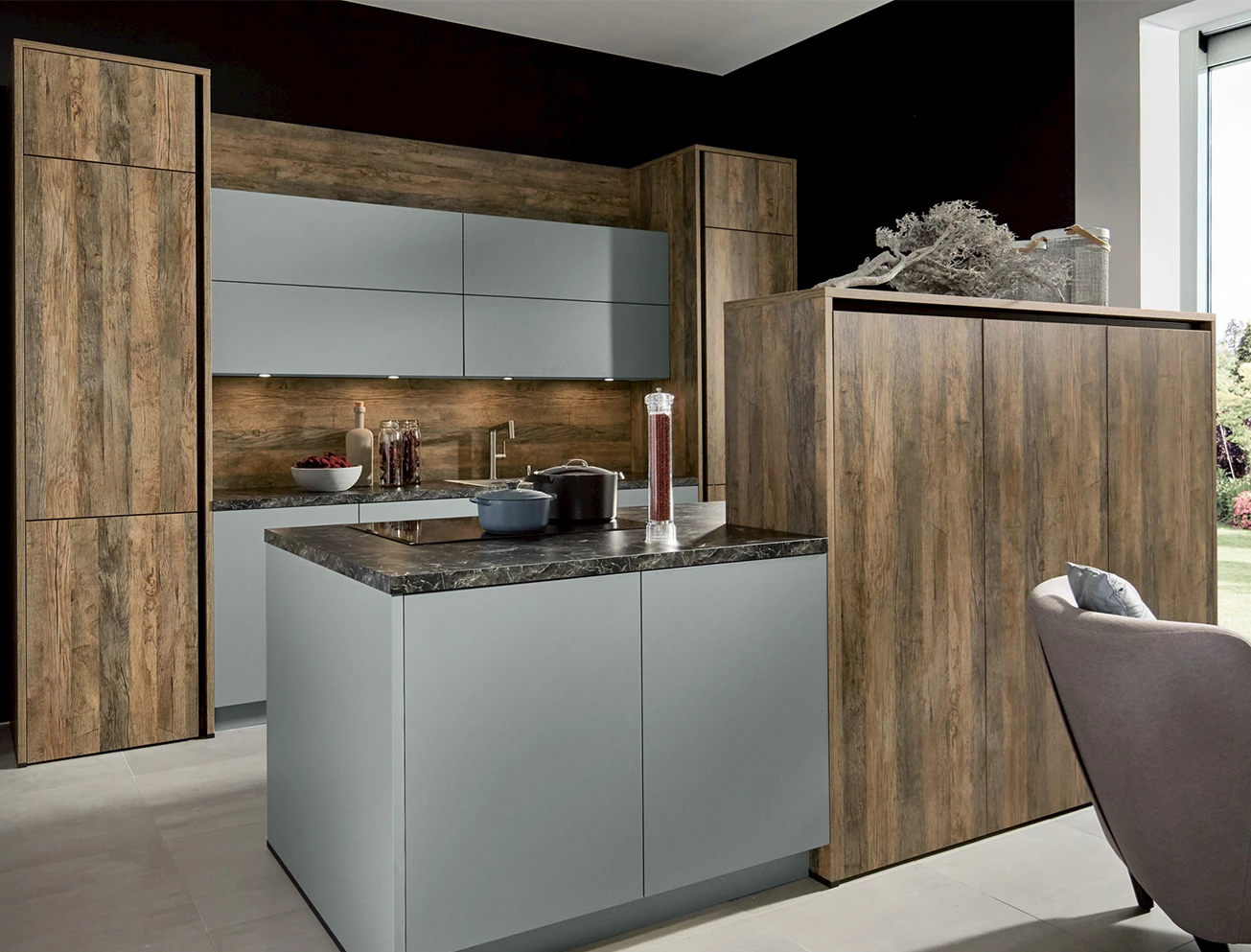 Massief houten keukens