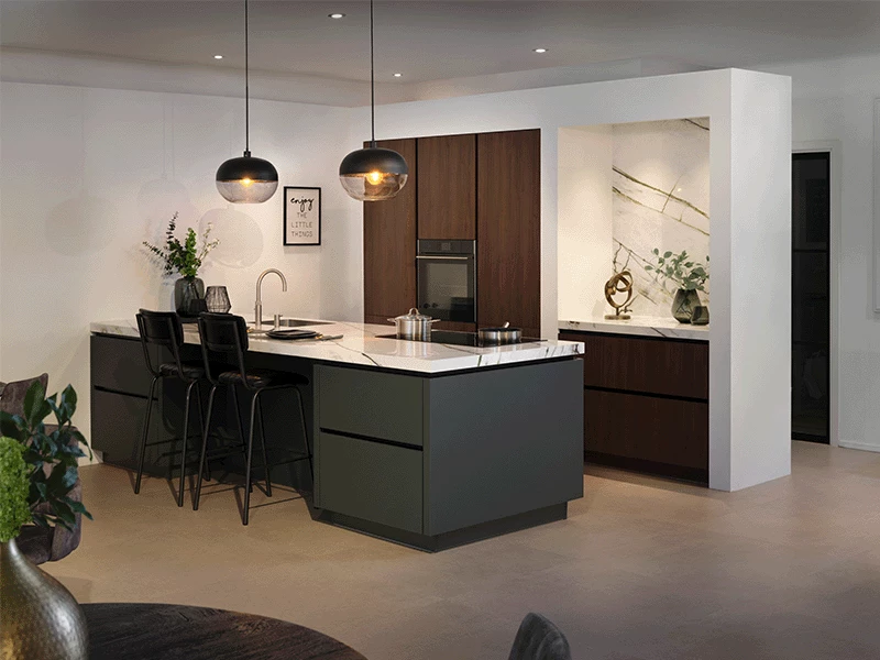 Mineraalgroene keuken