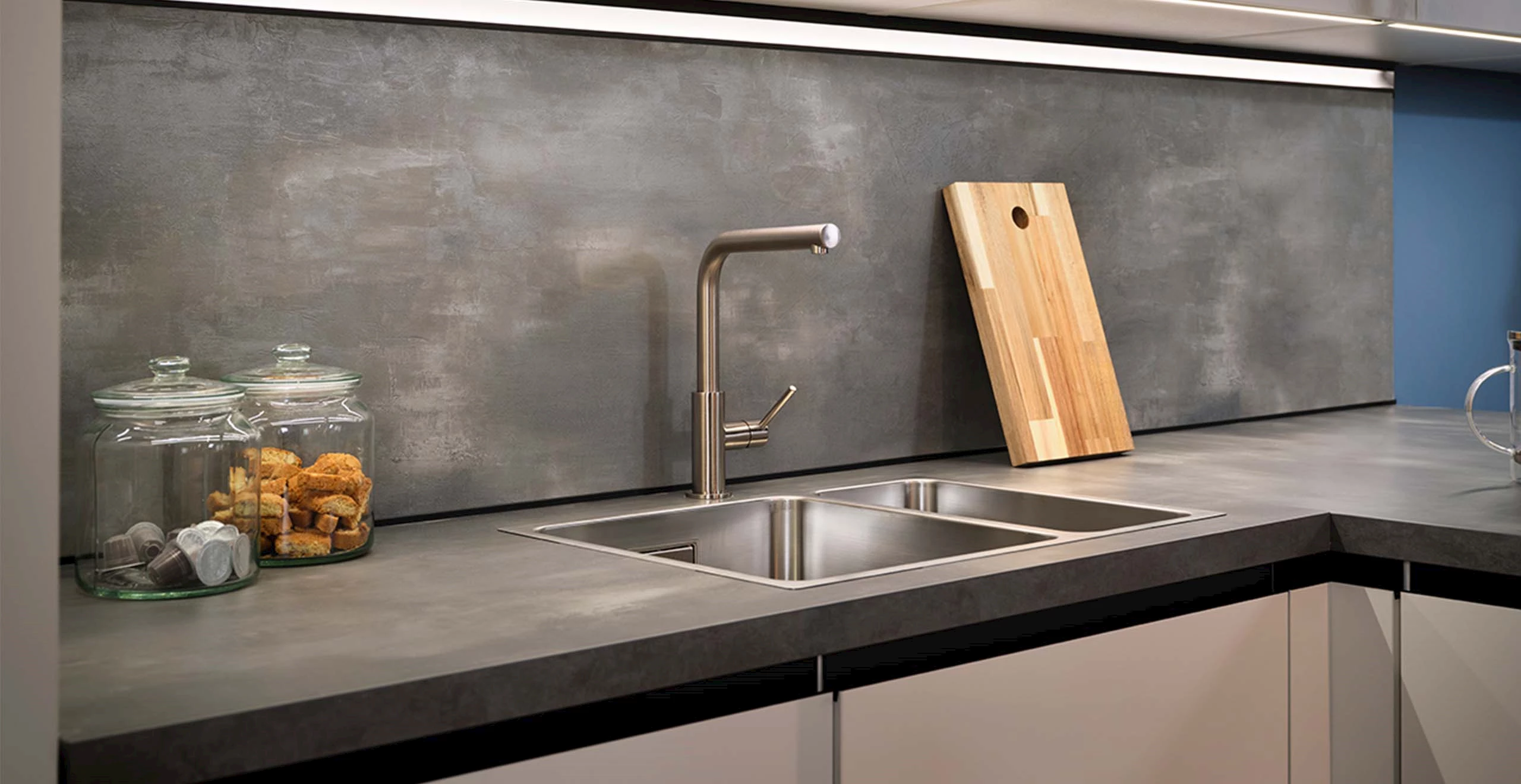 Betonlook kunststof werkblad