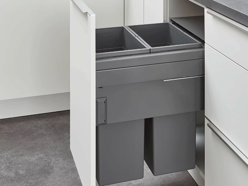 Ingebouwde afvalbak bijkeuken