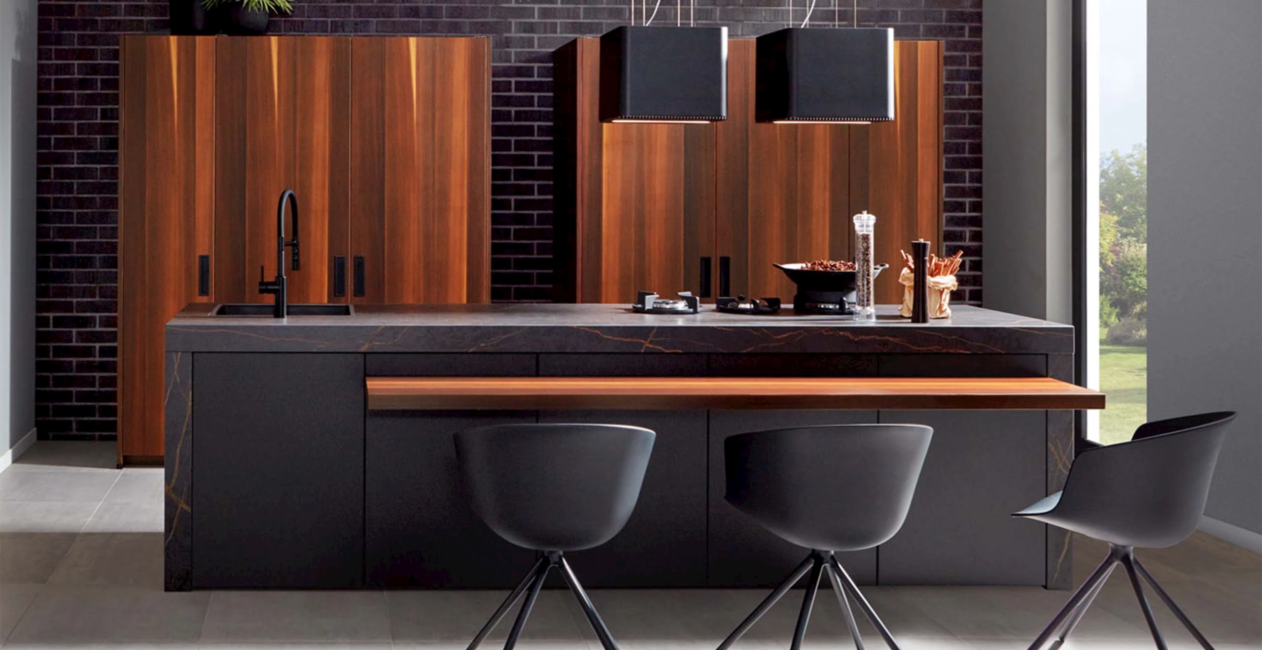 Strakke landelijke keuken