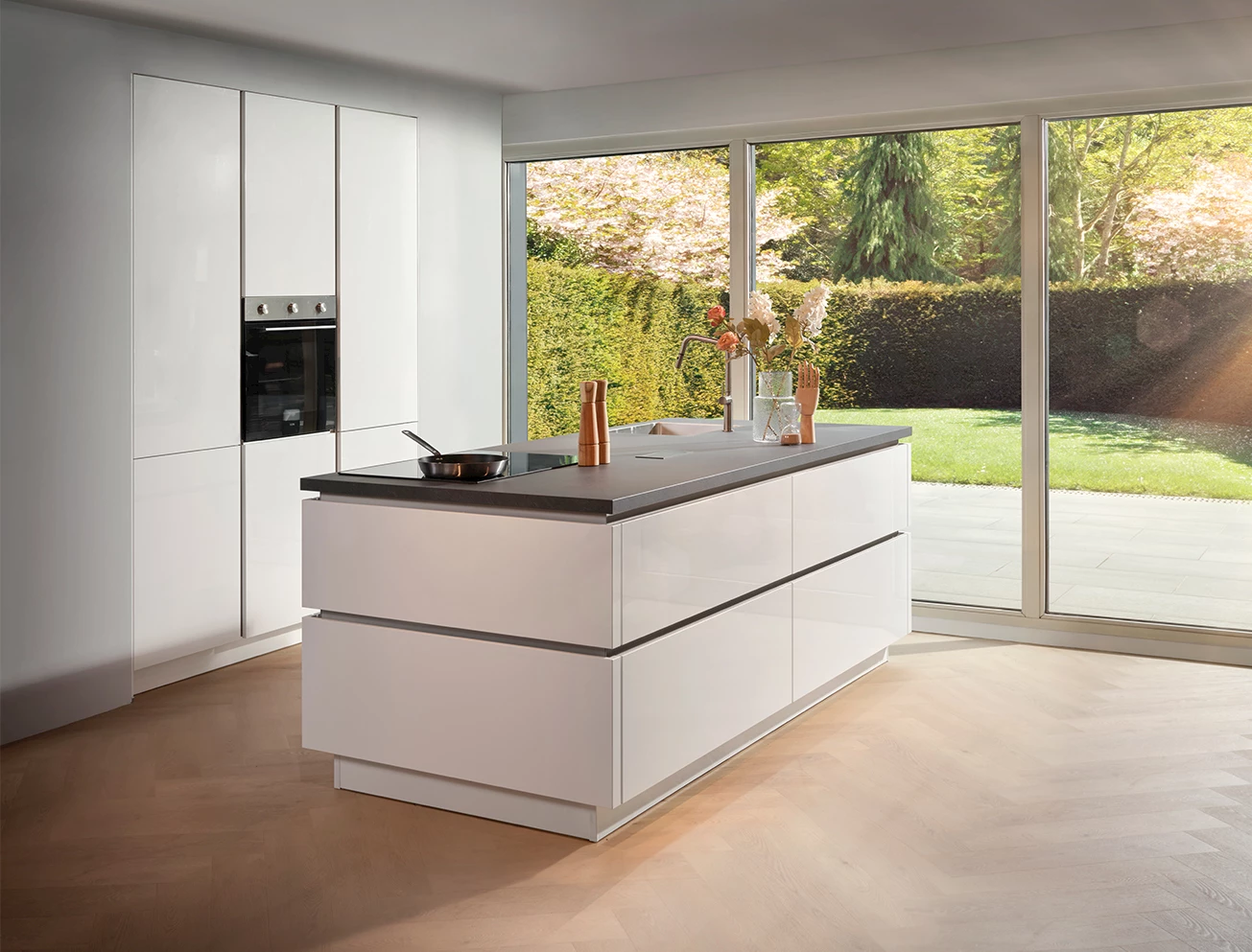 Tijdloze open keuken