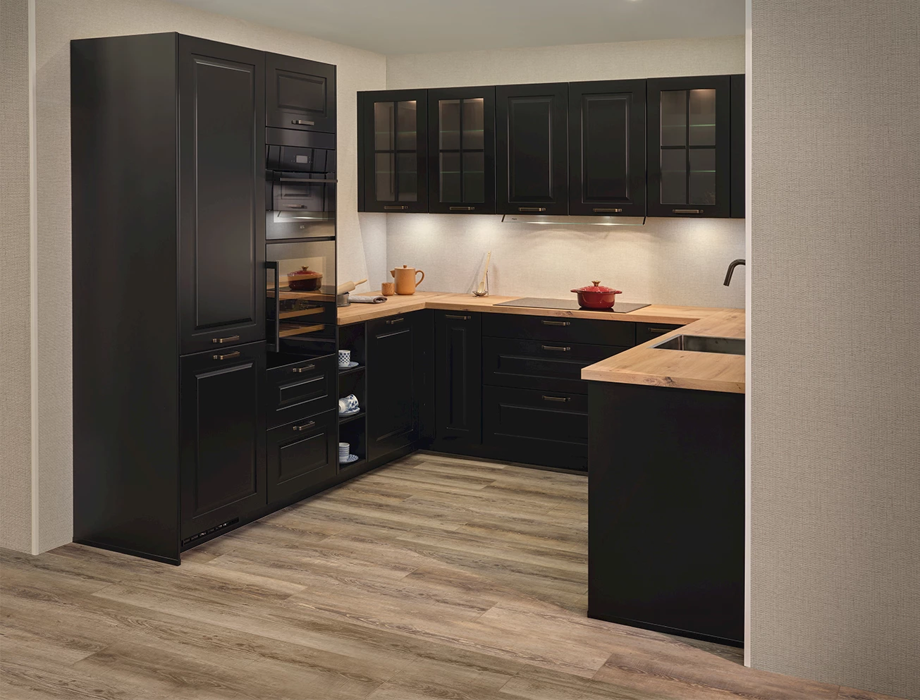 Nostalgische landelijke industriële keuken