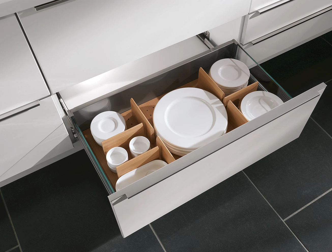 Lade indeling voor servies