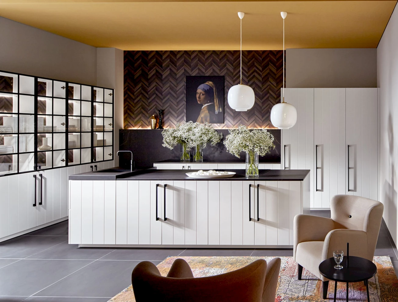 Witte landelijke keuken