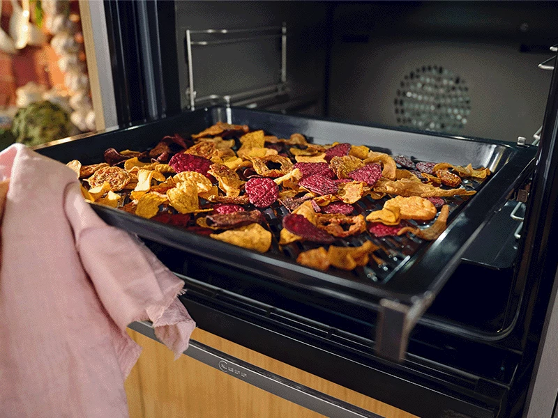 Gerechten bereiden stoomoven