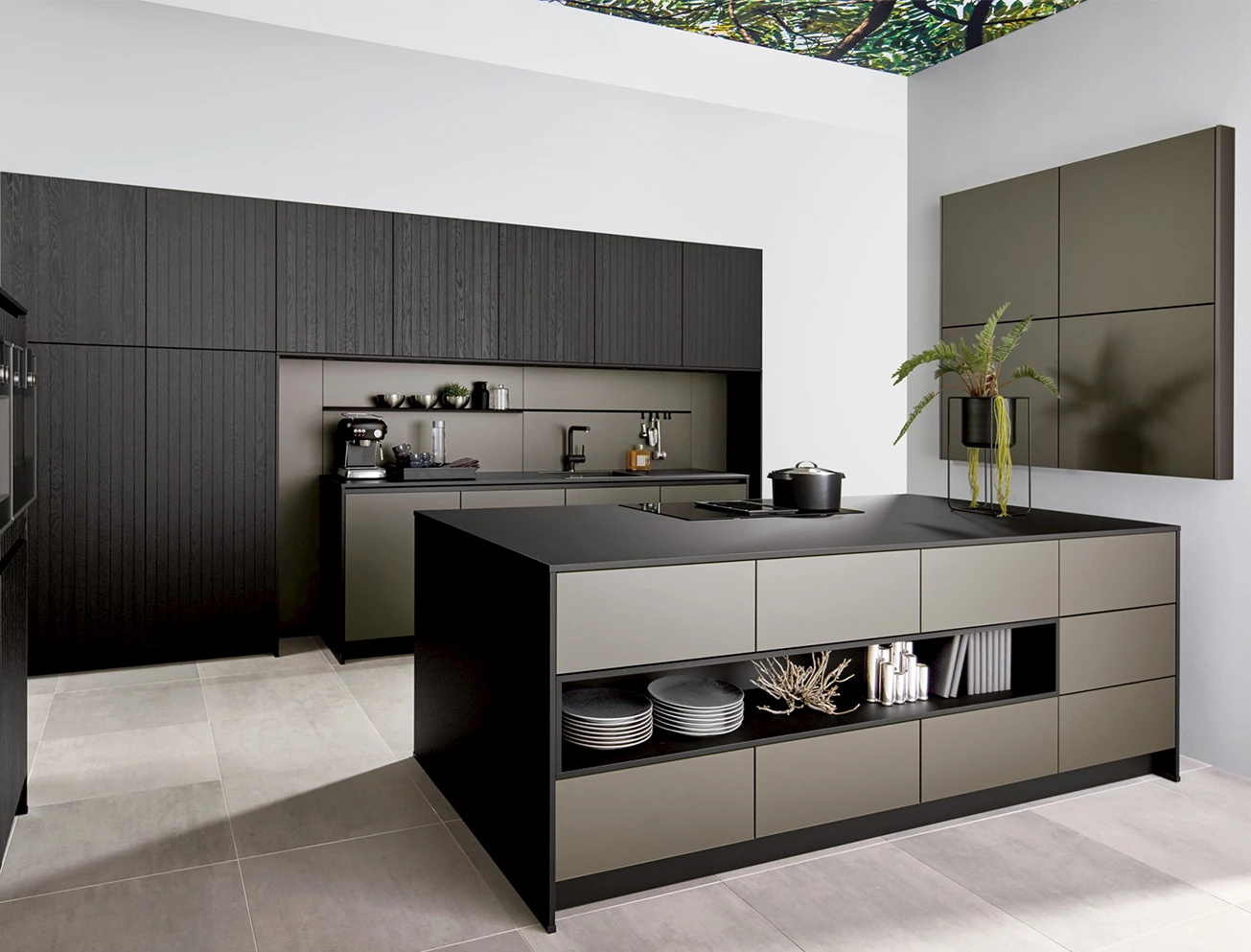 Donkere Duitse keuken